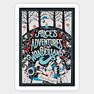 Alice in Wonderland Book Cover Sticker